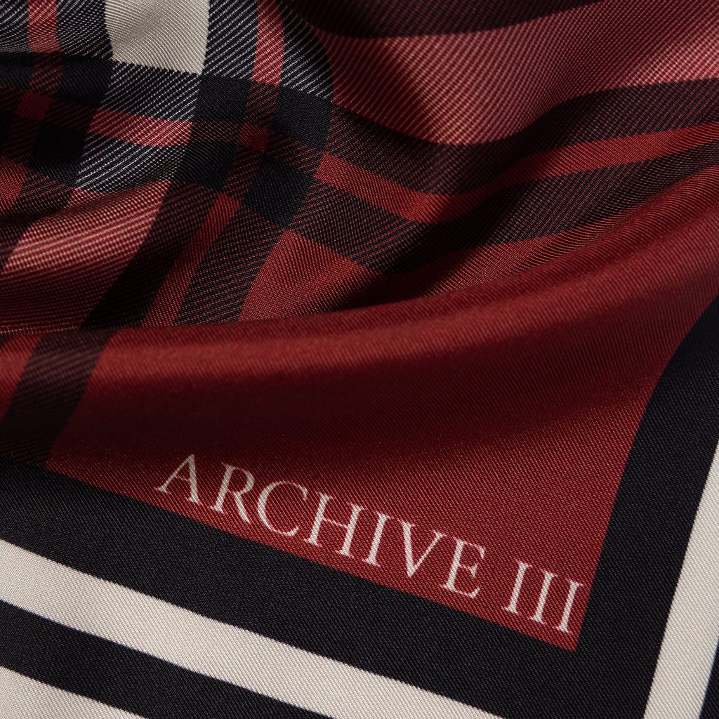 Heirloom Check Silk Bandana