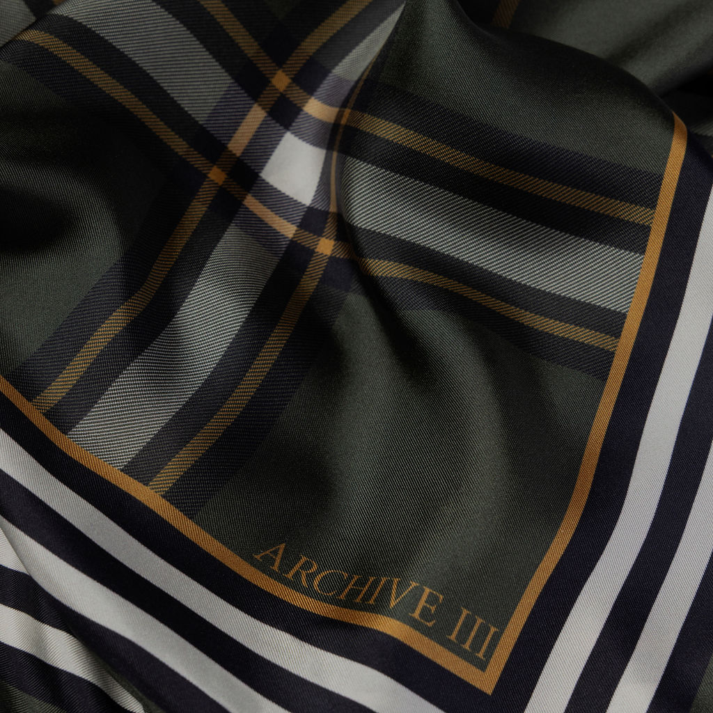 Heirloom Check Silk Twilly