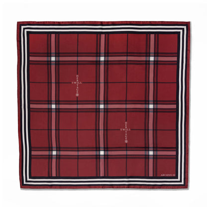 Heirloom Check Silk Scarf