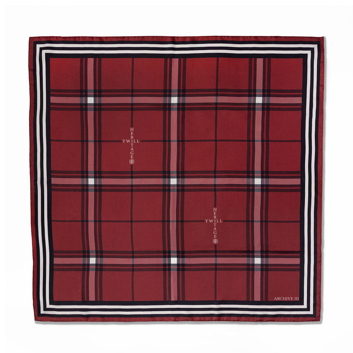 Heirloom Check Silk Scarf