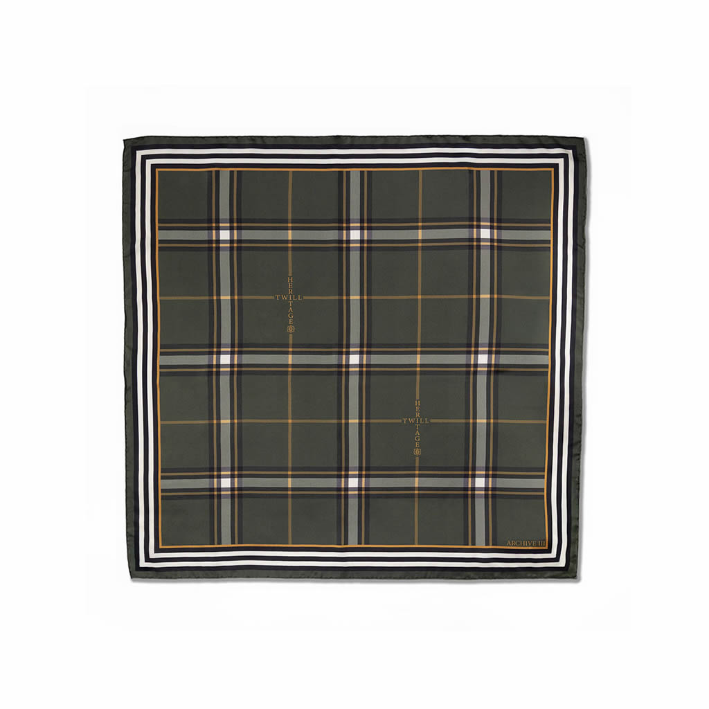 Heirloom Check Silk Bandana