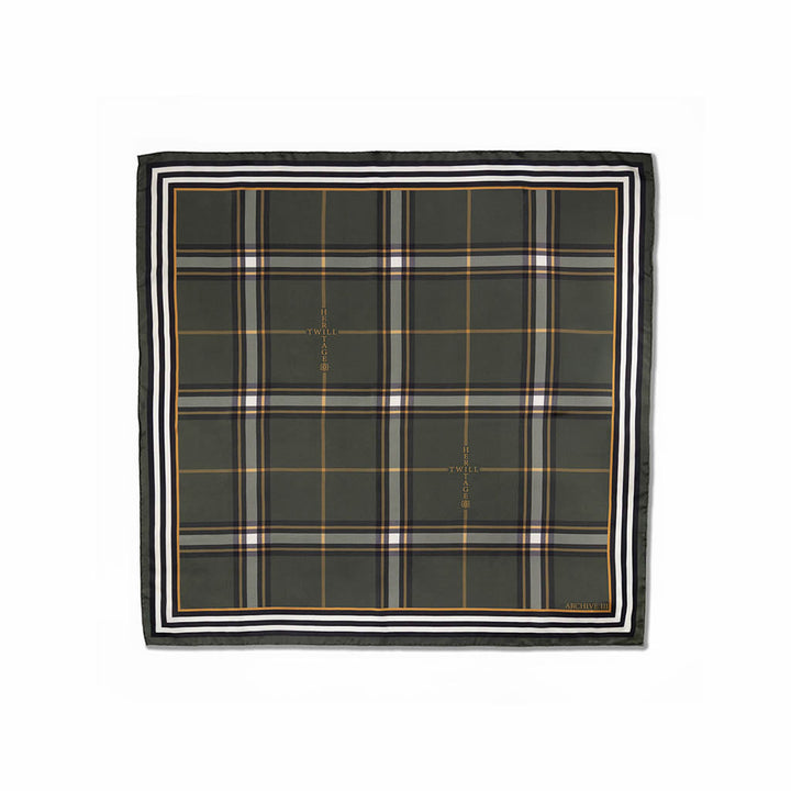 Heirloom Check Silk Bandana