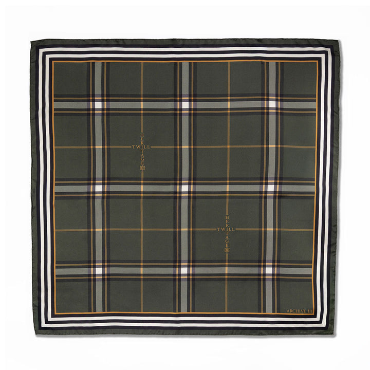 Heirloom Check Silk Scarf